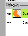 Click visible icon to hide Canvas layer